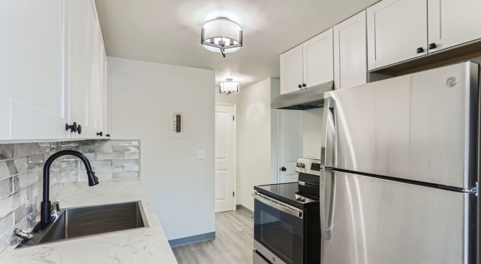 Stunning Renovation! Bottom Floor 1 Bed 1 Bath Ready Now! Don't Miss Out!