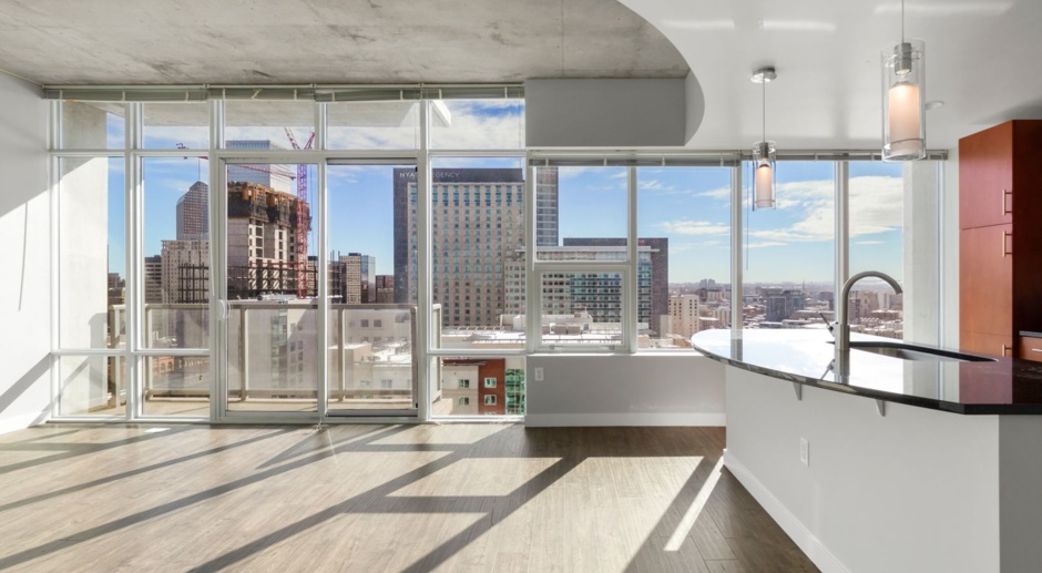 Luxury 1 Bed/1 Bath home in Downtown Denver on the 25th floor of the Spire Bldg