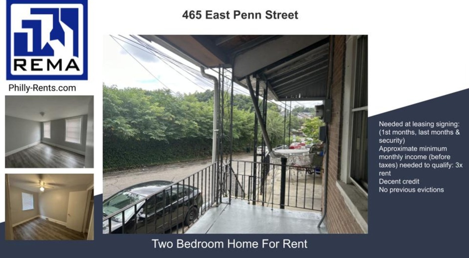 Germantown 2BR w/porch and yard