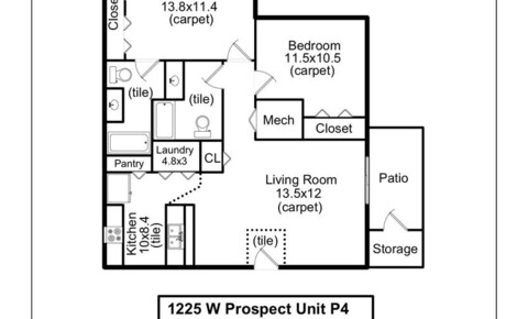 Apartments Near CSU 1225 W Prospect P4 for Colorado State University Students in Fort Collins, CO