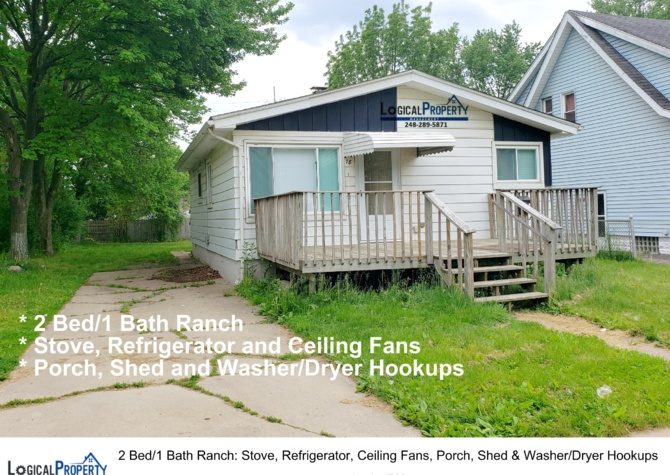 Houses Near 2/1 Ranch w/Porch, TV, Stove, Fridge, Ceiling Fans, Wshr/Dryr Hookups
