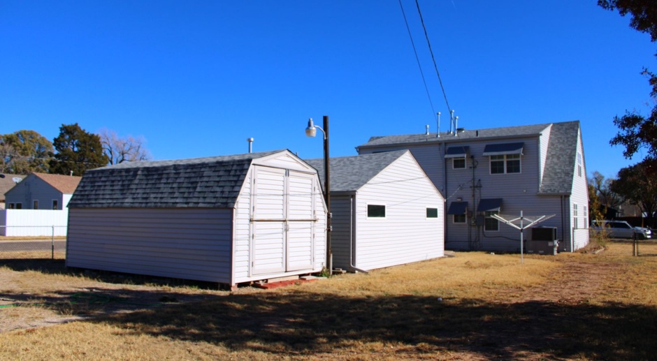Completely remodeled !!! Near Amarillo College!!! Large Shop and Shed