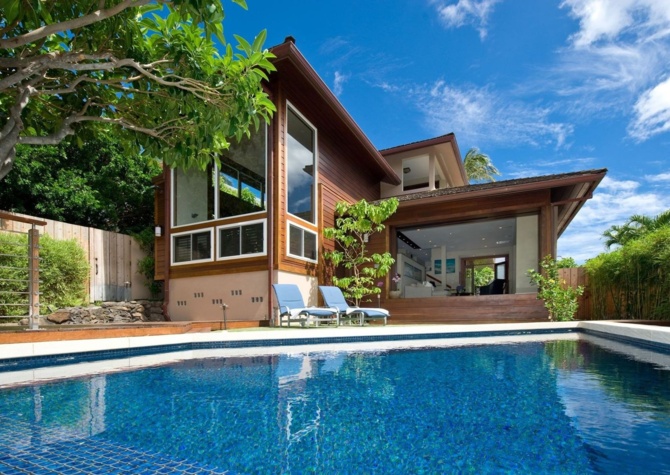 Houses Near Ocean view, Private home, Open-air, Pool, Diamond Head, Luxury, Casa de Makalei