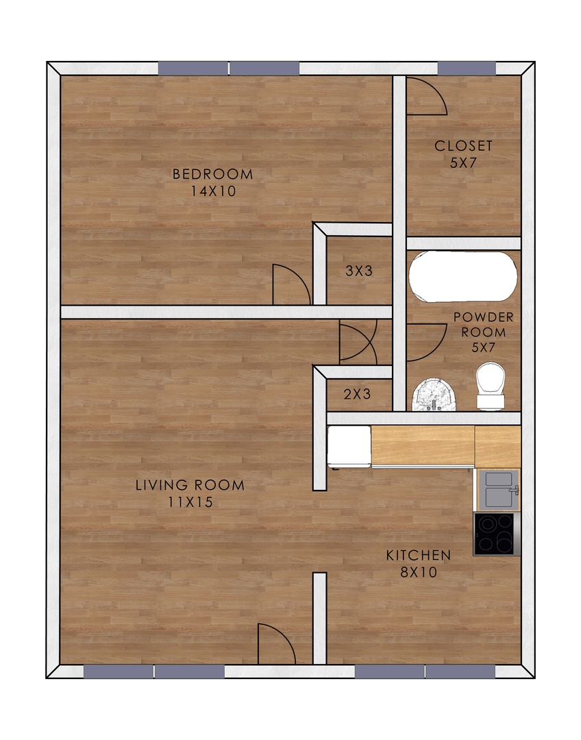 Get $250 Off Rent! Corner 1-Bed w/Beautiful Kitchen & Off-Street Parking 