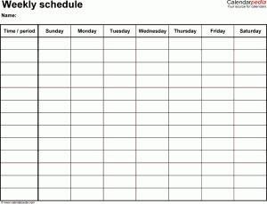 Time Management Chart Printable