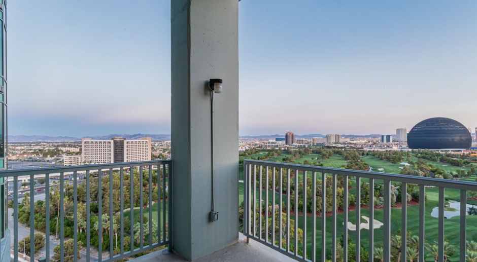 Fully Furnished High Rise with Wynn Golf Course Views!